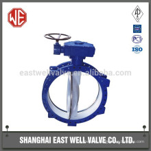 Pneumatic soft seal butterfly valve with